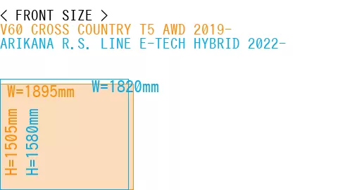 #V60 CROSS COUNTRY T5 AWD 2019- + ARIKANA R.S. LINE E-TECH HYBRID 2022-